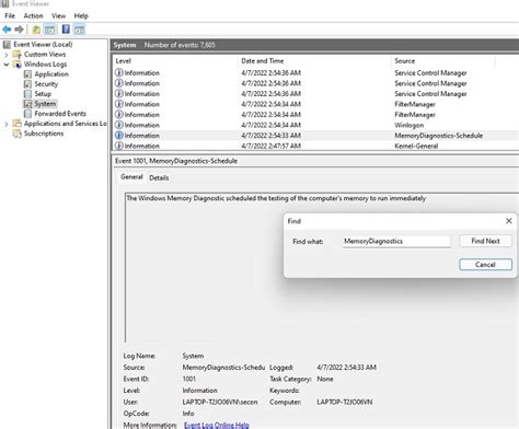 How to Use the Windows Memory Diagnostic Tool on .